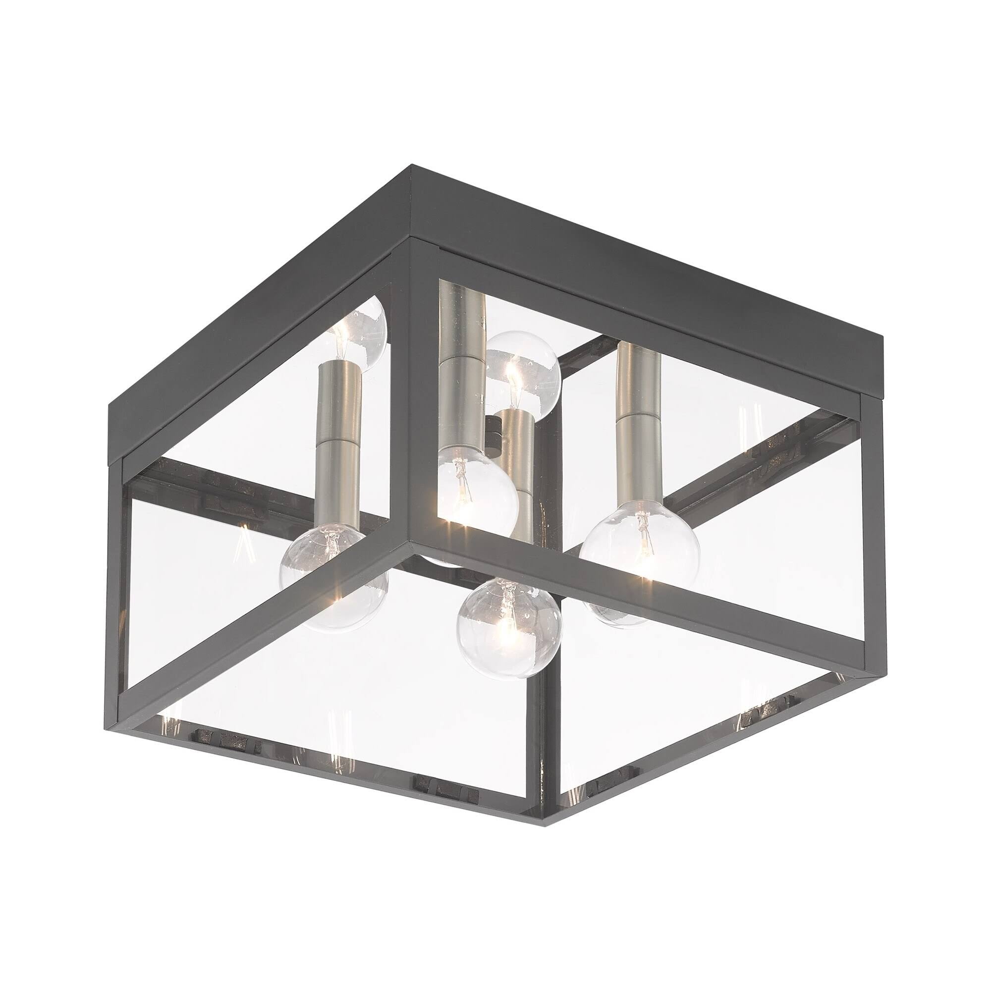 Scandinavian Gray 4 Light Outdoor Ceiling Mount S3650