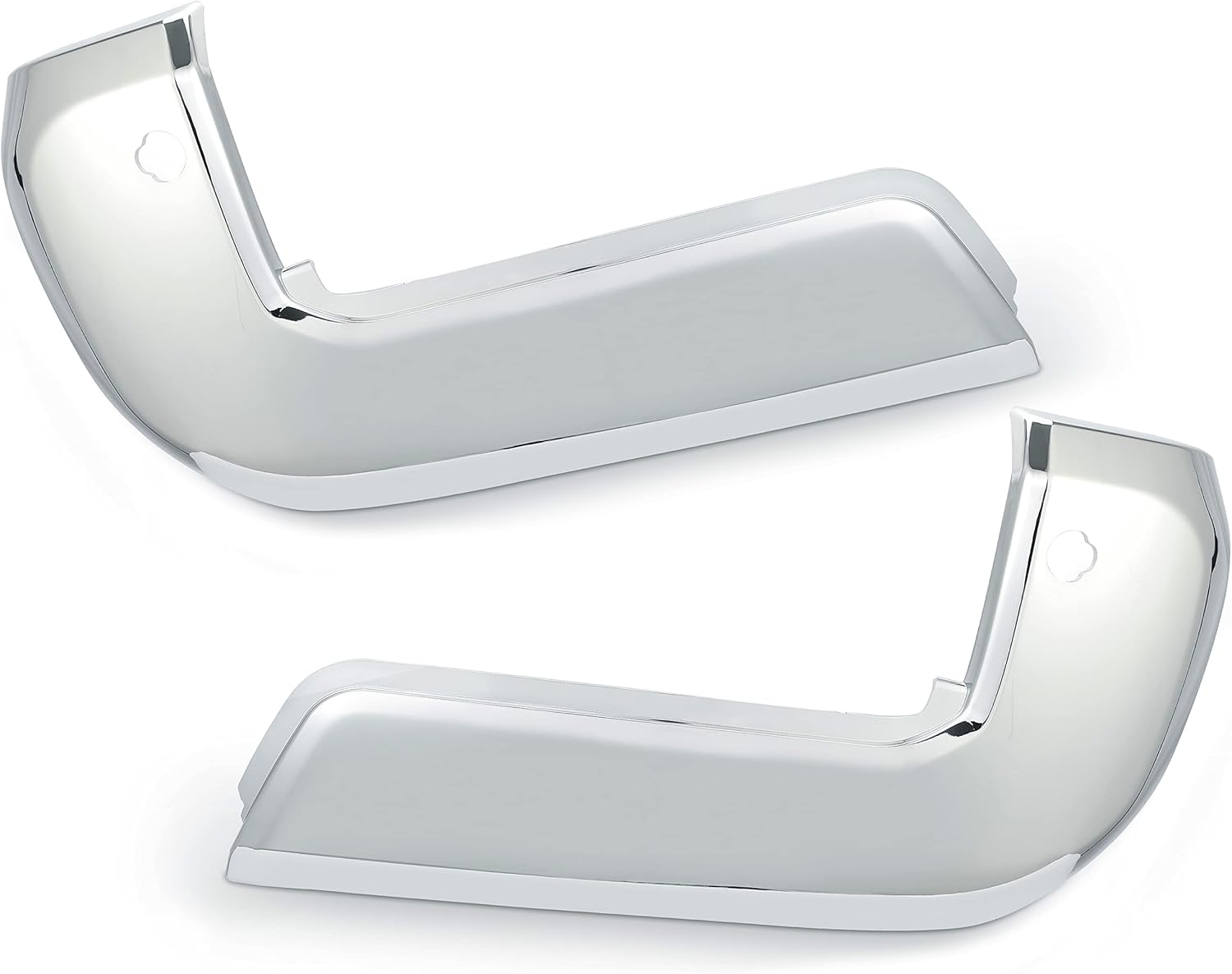 Chrome Rear Bumper End Cap with Sensor Hole Pair for Toyota Tacoma F2988