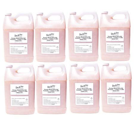 8 Gallon Orange & White Mixed Indicating Silica Gel Beads (2-4 mm) M998