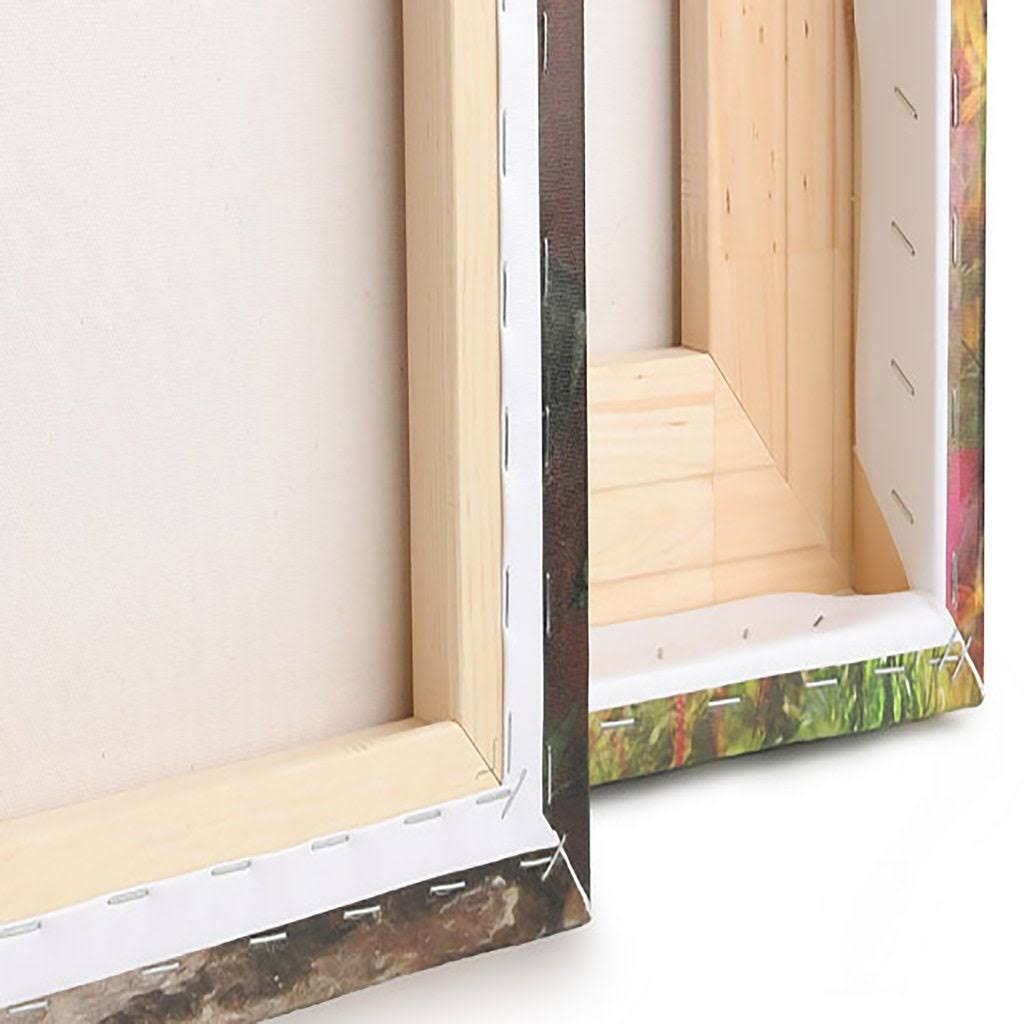 Rose Watercolor Artwork Floral Print on Wrapped Canvas Set - 3 Panels - 28x36 P8474