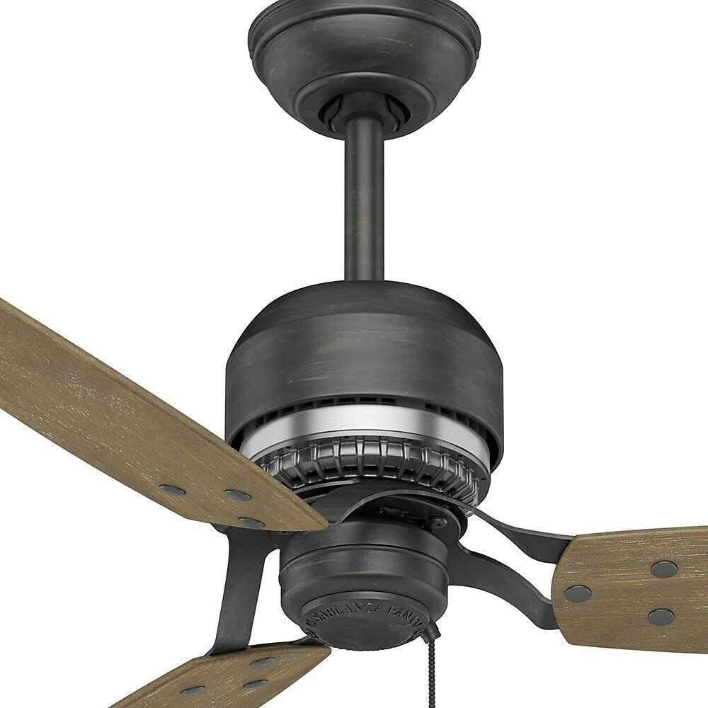Aged Steel Ceiling Fan J26537