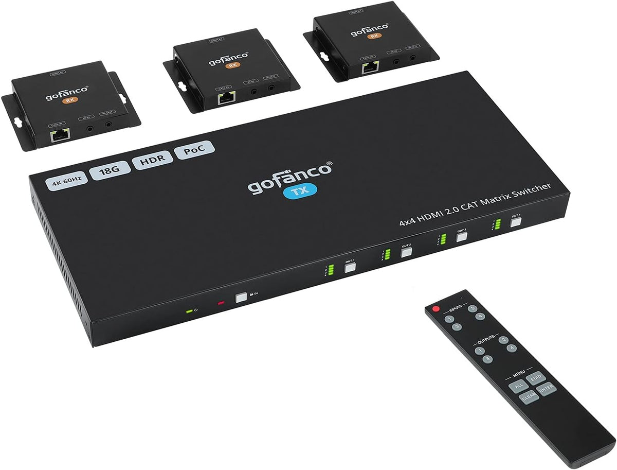 1x2 HDMI Extender Splitter Full HD 1080p Over Ethernet Cable with HDMI Loopout L67833