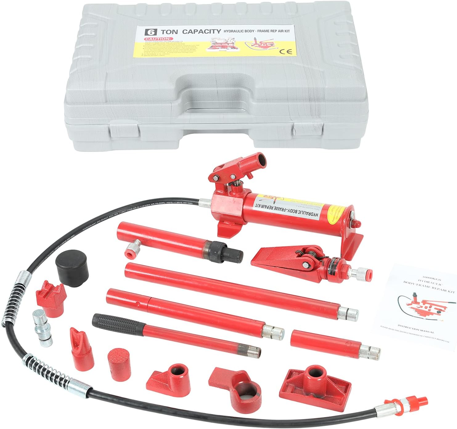 10 Ton Porta Power Hydraulic Jack with Oil Hose P7313