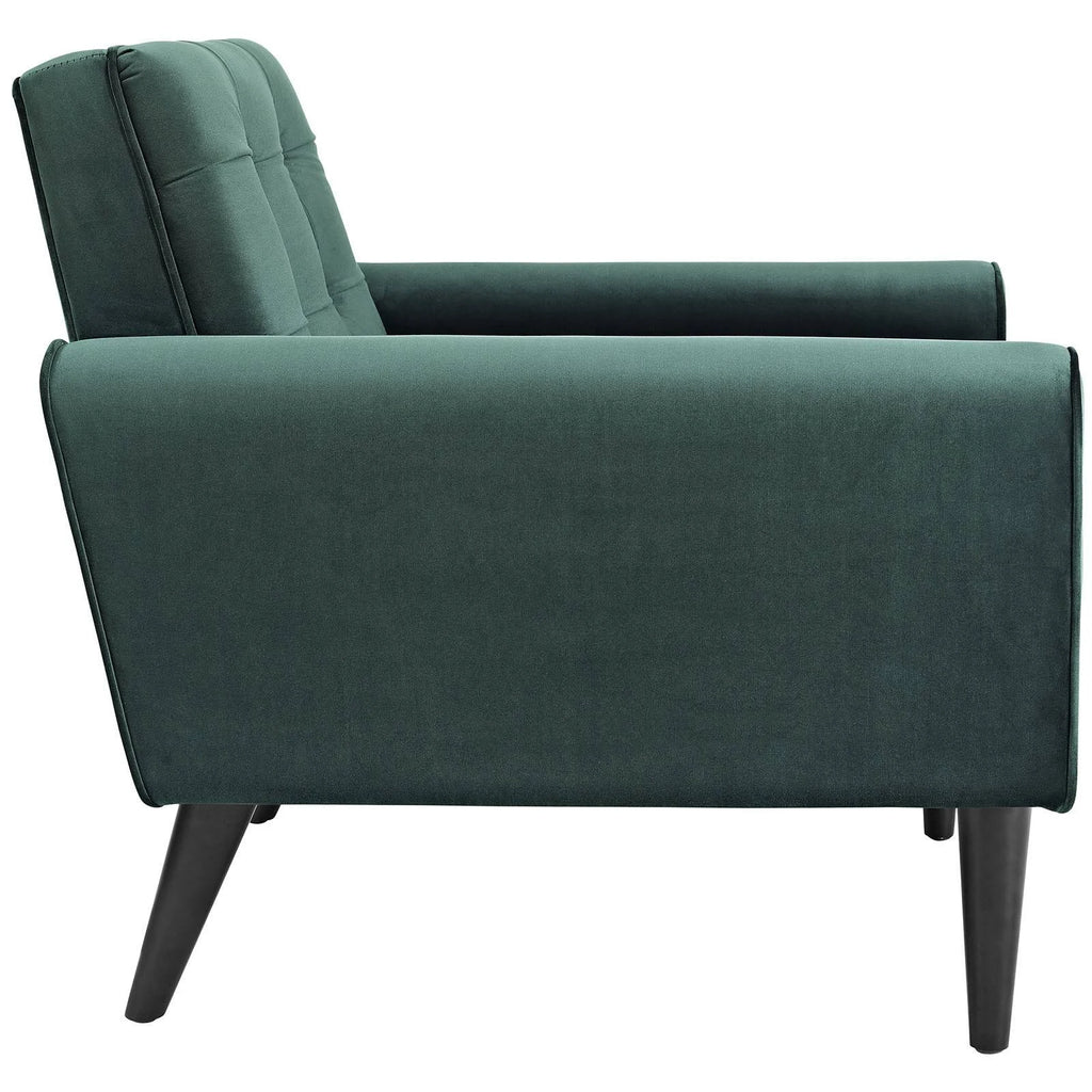 Green Velvet Armchair I50222