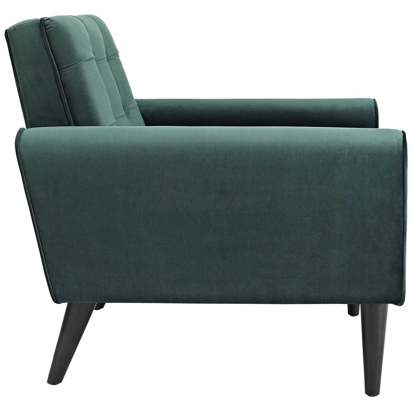 Green Velvet Armchair I50222