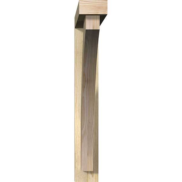 Thorton Block Rough Sawn Bracket with Offset Brace, Douglas Fir L5857