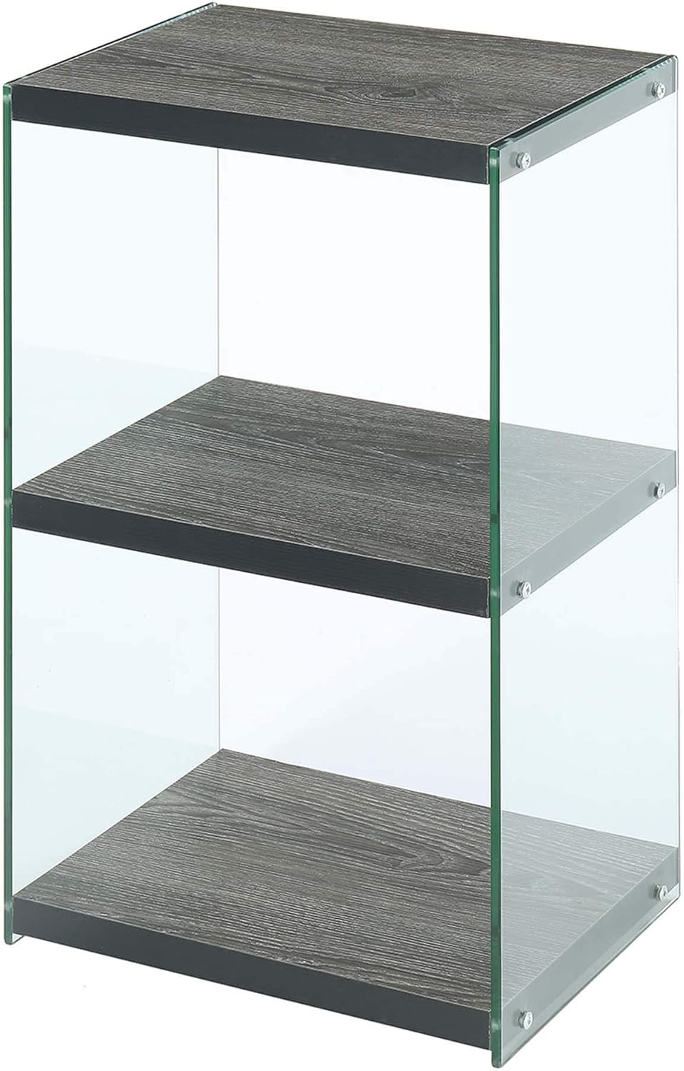 3 Tier Tower Bookcase, Weathered Gray Q63046