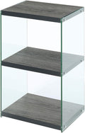 3 Tier Tower Bookcase, Weathered Gray Q63046