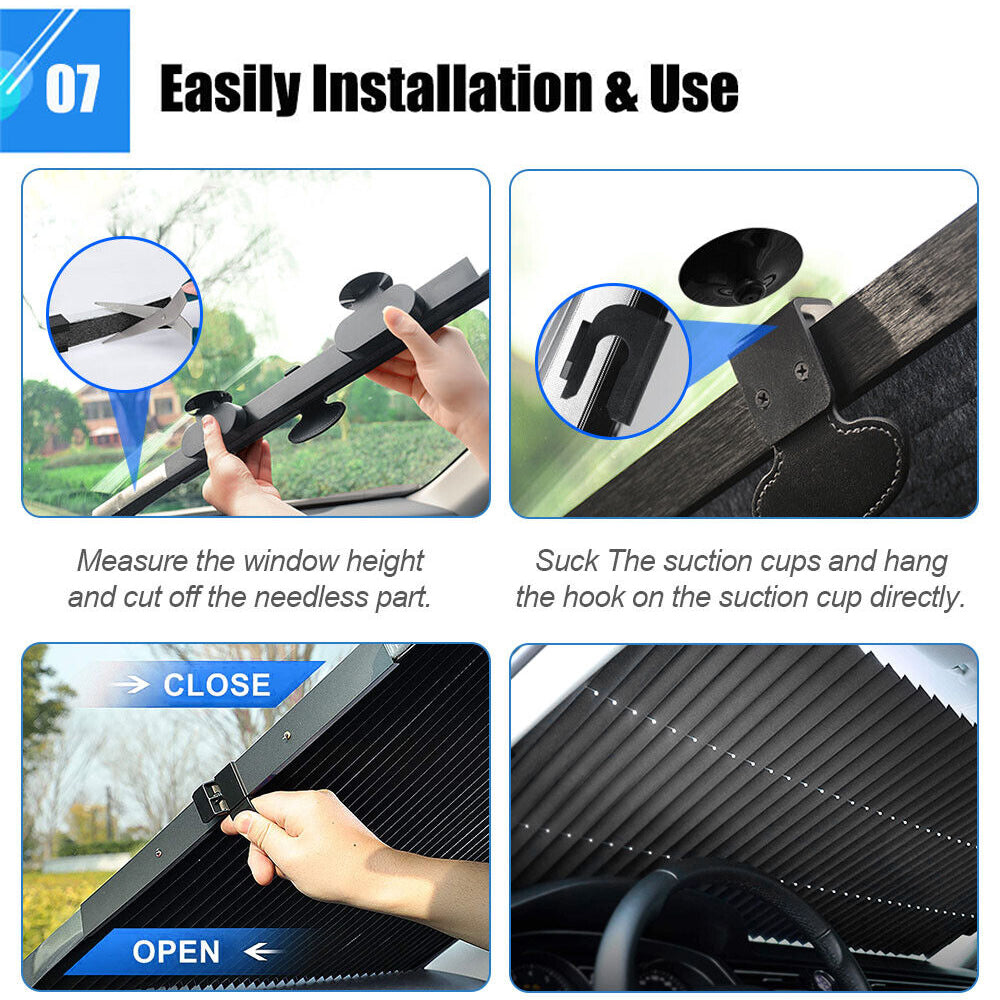 Retractable Car Windshield Sun Shade Cover R8733