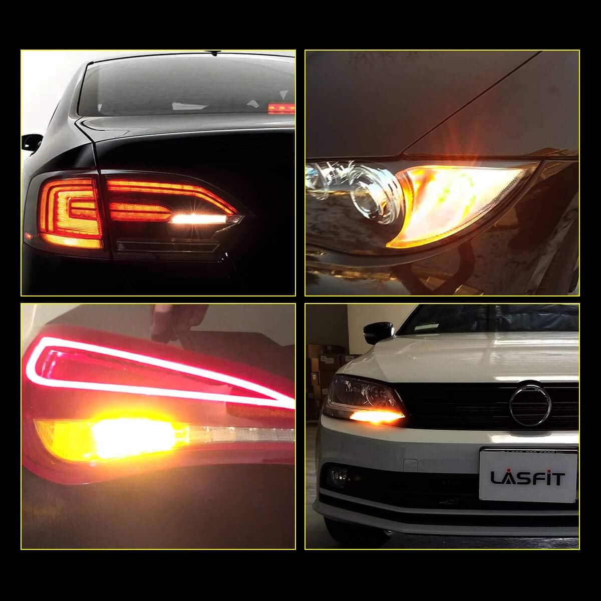 LED Turn Signal Light Bulbs, Amber Yellow, Pack of 2 H242299