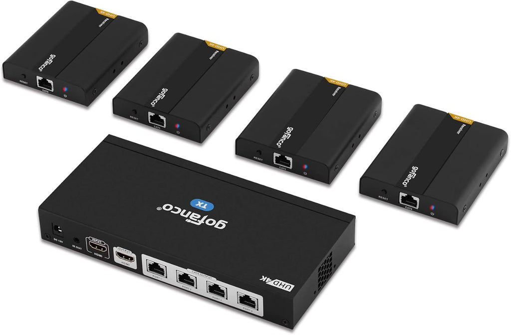 1x2 HDMI Extender Splitter Full HD 1080p Over Ethernet Cable with HDMI Loopout L67833