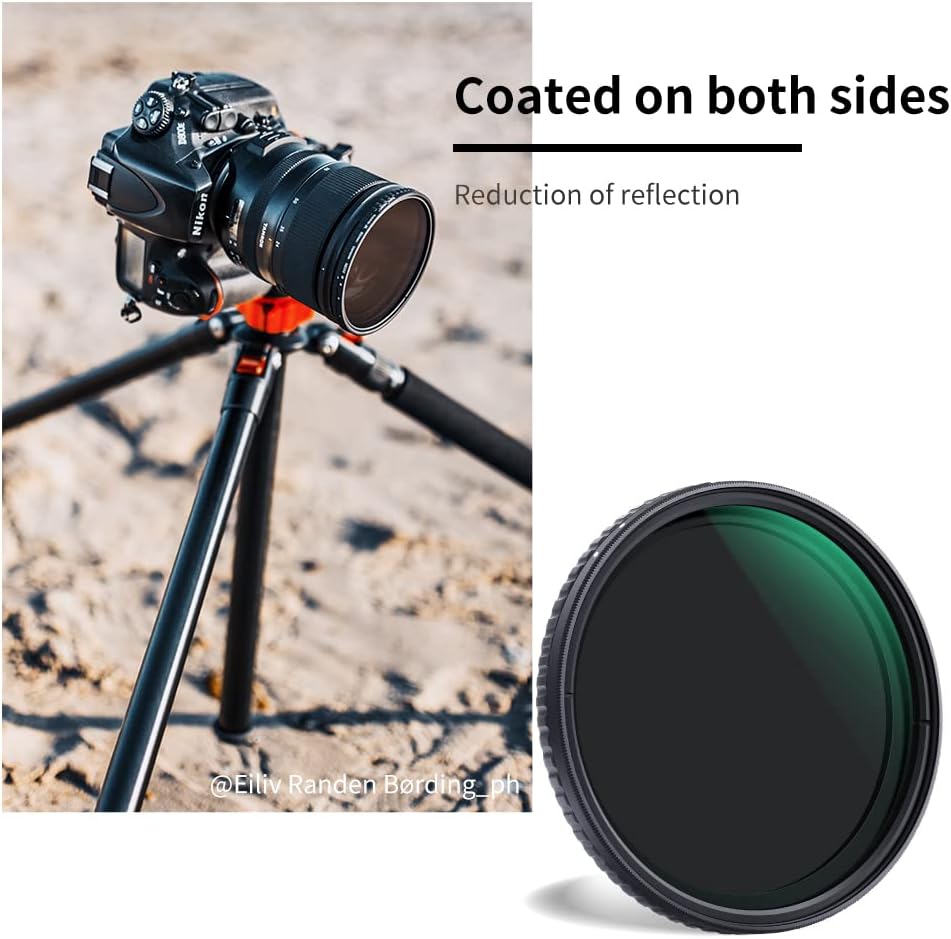 82mm Variable ND Filter ND32-ND512 Neutral Density Lens Filter with Multi-Layer Coatings O2973