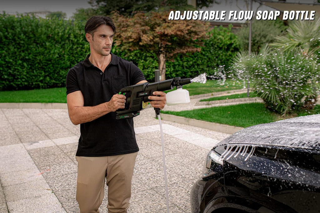 Cordless 24V 600PSI Pressure Washer with 4 Nozzles P35681
