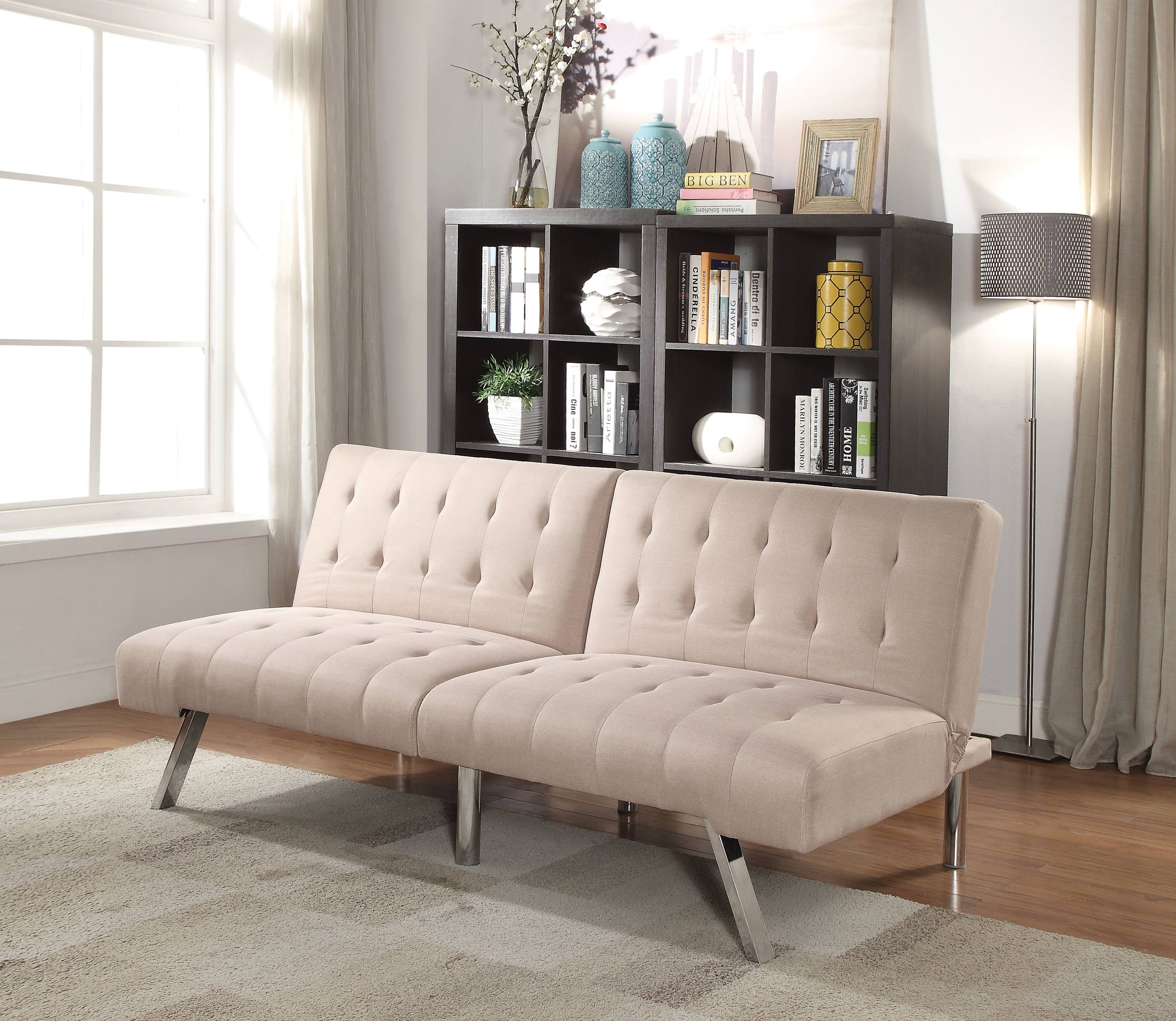 Beige Linen Adjustable Sofa M8113