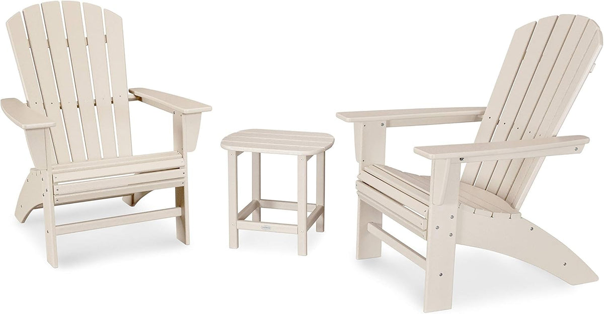 3-Piece Curveback Adirondack Chair Set with Side Table L4225