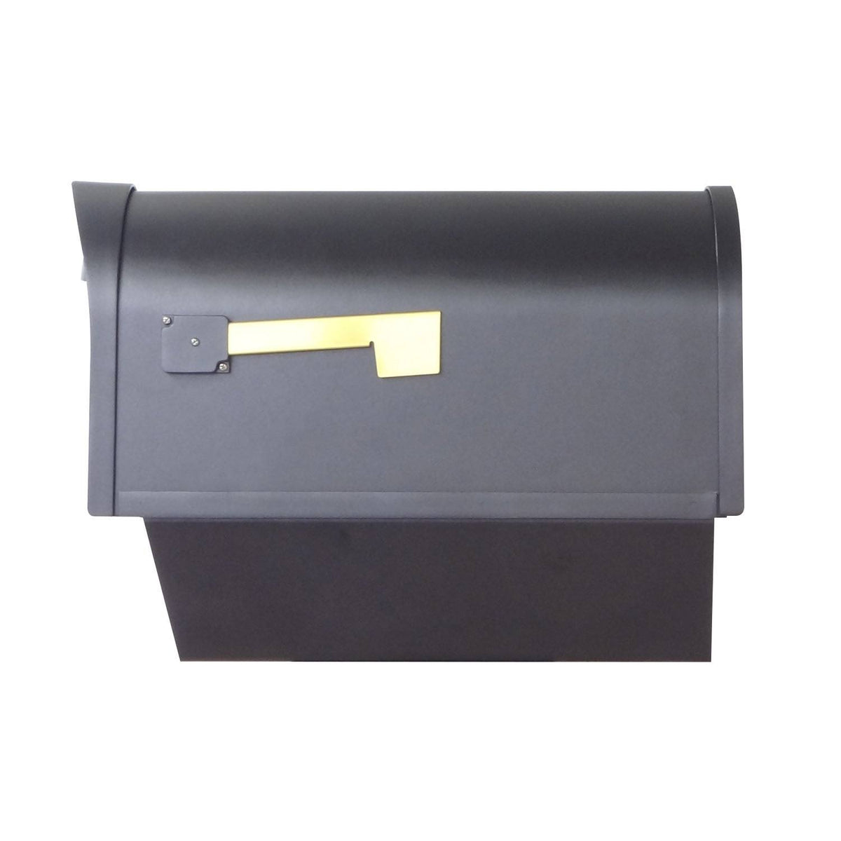 Classic Curbside Mailbox with Newspaper Tube and Floral Front R57329