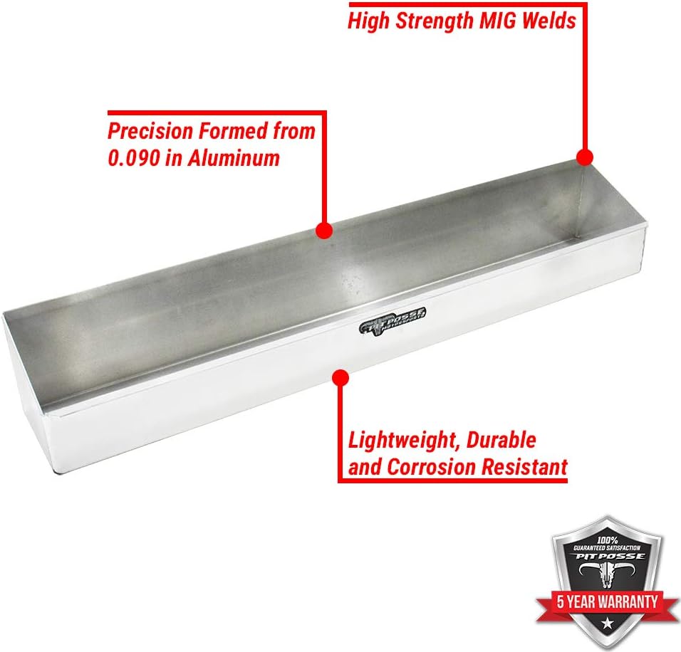 12 Quart Aluminum Oil Rack Holder Wall Hanger Shelf, Silver, Pack of 2 K310312