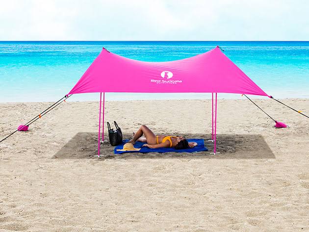 Pink Large Beach Sun Shade Canopy Tent L622867