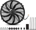 Reversible 16 Inch Electric Engine Radiator Cooling Fan with Mounting Kit 2500 CFM 12 Volts 120 Watts Pack of 2 H48079