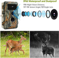 2-Pack Outdoor Camo Trail Cameras Night Vision 24MP 1296P MP4 Video Motion Activated Waterproof Camera T3117