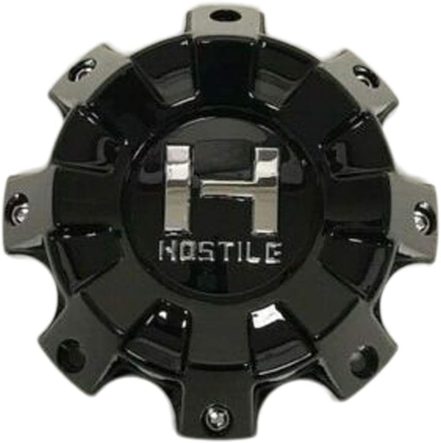 8 Lug Gloss Black Wheel Center Cap G181376