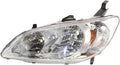 Honda Civic Headlight Assembly 2004 2005 Driver Side Pack of 2 T417