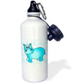 Blue Hippopotamus 21 oz Sports Water Bottle I2365