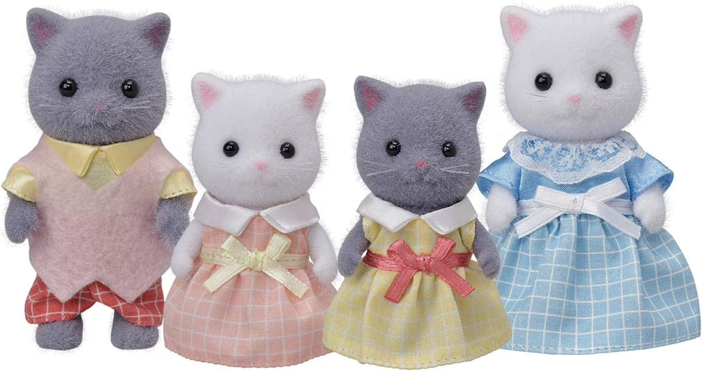 Persian Cat Family, Set of 4 Doll Figures R3100