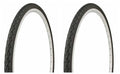 2 Tires 700 x 35c Black Bicycle Tires V541827