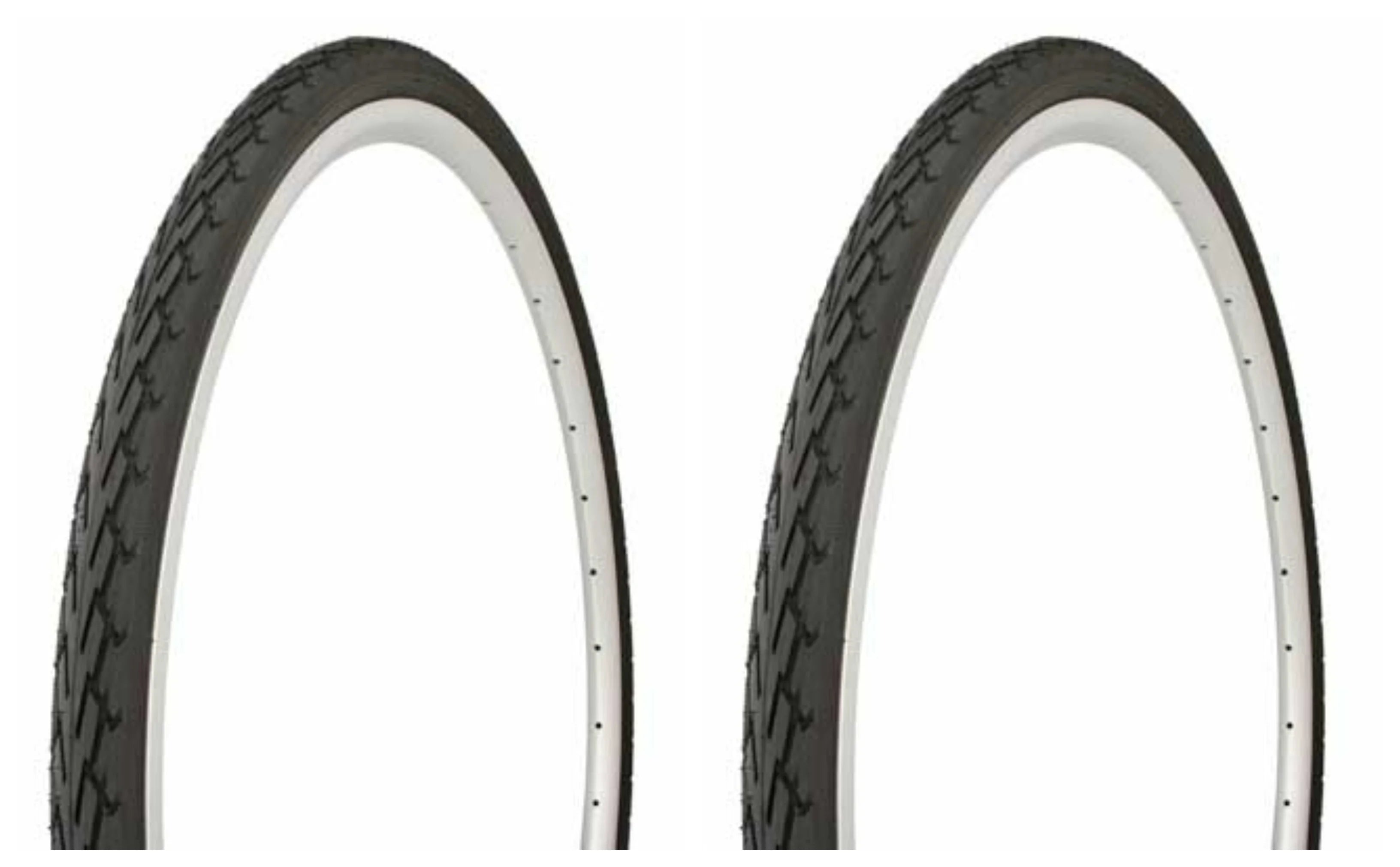 2 Tires 700 x 35c Black Bicycle Tires V541827