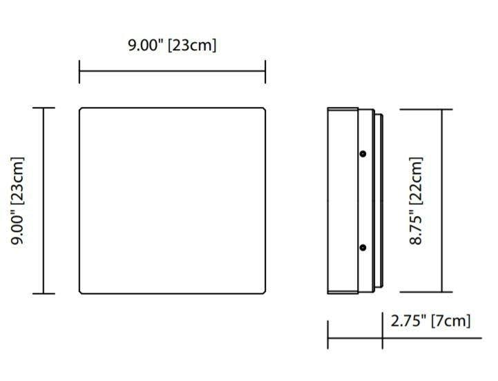 Bronze LED Flush Mount D12211