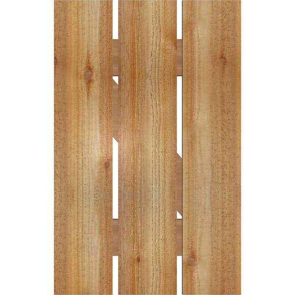 17 1/8x22W x 27x22H Board-n-Batten Shutters with Z-Bar Q4247