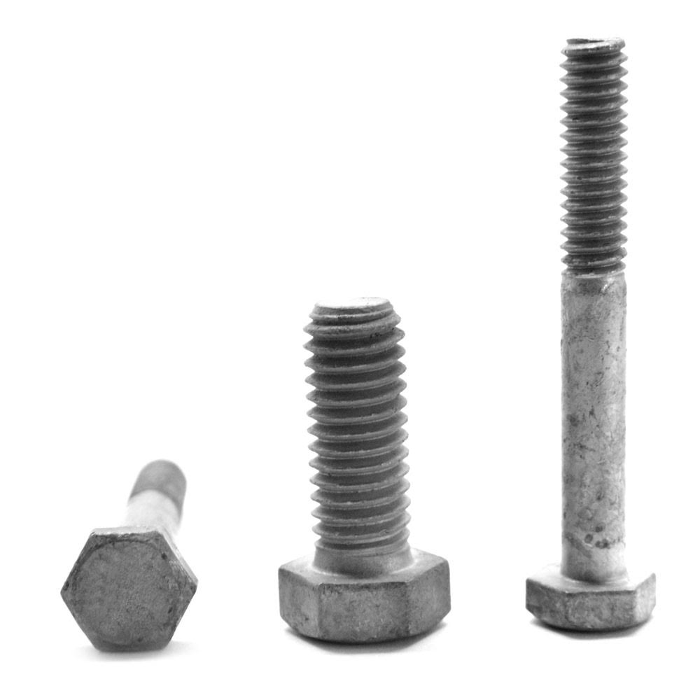 5/8x22-11 x 8x22 (PT) Coarse Thread Grade 5 Hex Cap Screw Medium Carbon Steel Hot Dip Galvanized H2308