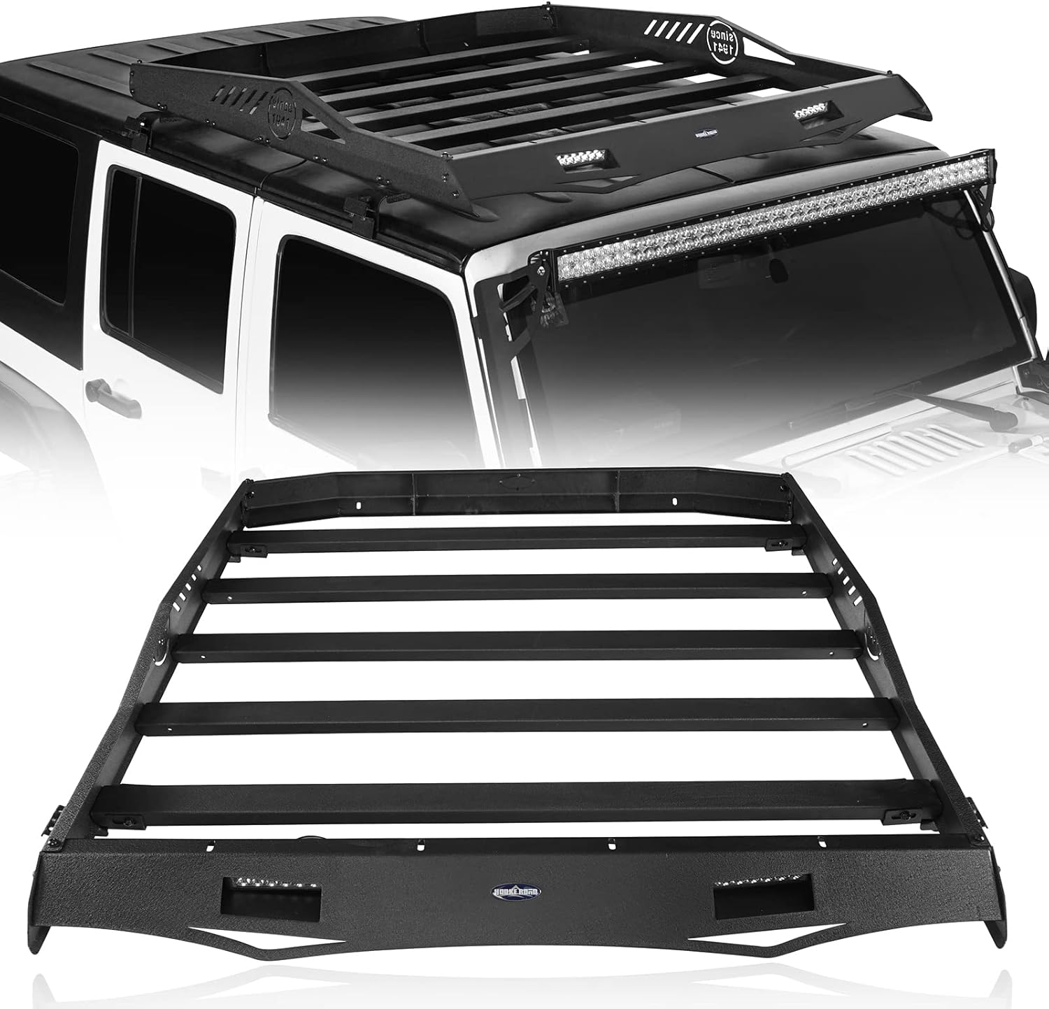Hard Basket Roof Rack Carrier with Wind Deflector H82506