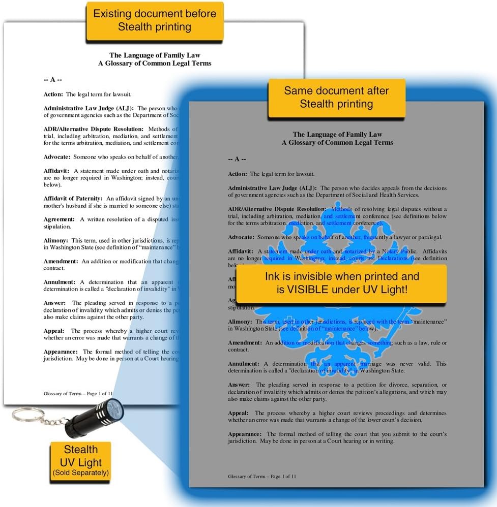 Invisible Ink Replacement Cartridges Pack of 2 T1308