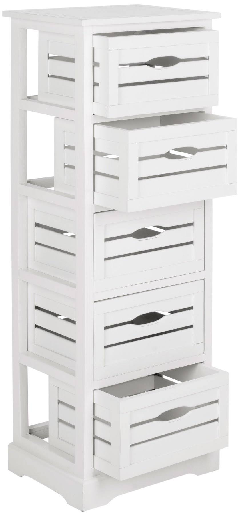Red 5 Drawer Cabinet J20668