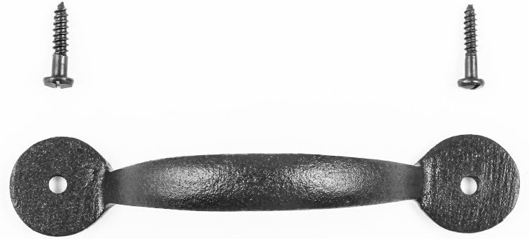Black Wrought Iron Cabinet Drawer Handle Pack Of 12 C60483