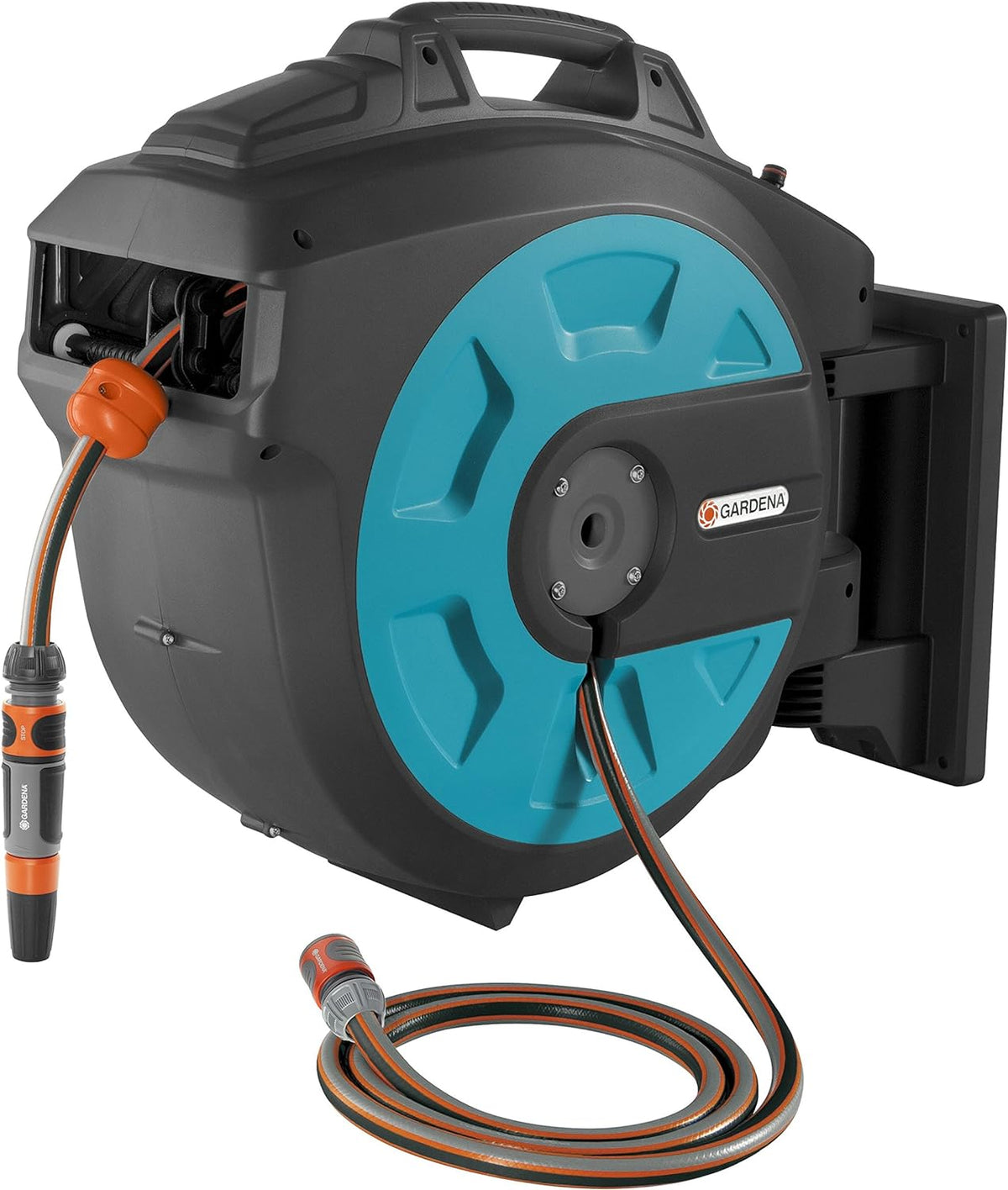 100 Foot Wall Mounted Retractable Reel with Hose Guide M26243