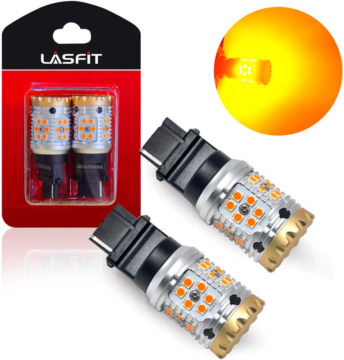 LED Turn Signal Light Bulbs, Amber Yellow, Pack of 2 H242299