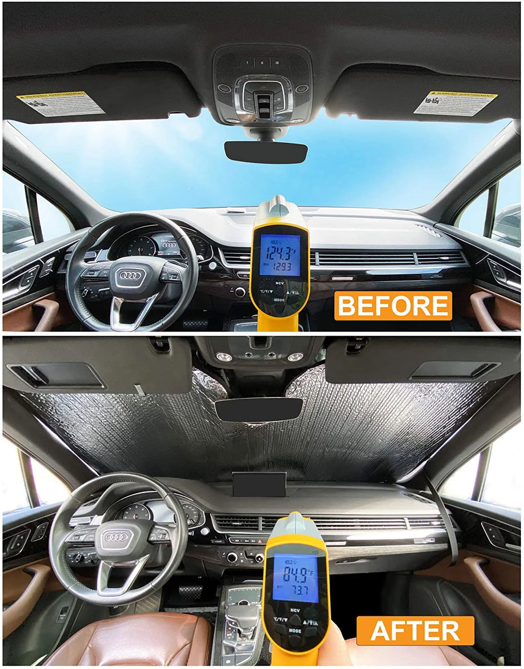 Front Windshield Sunshade for Tesla Model Y S4013