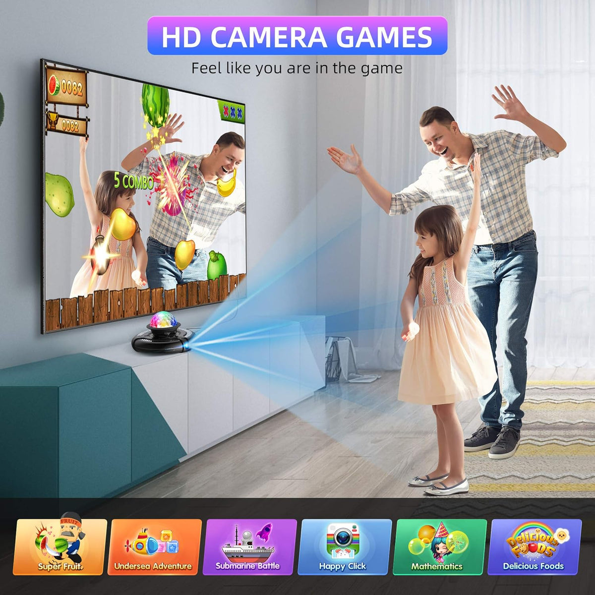 HDMI Wireless Musical Dance Mat with HD Camera, Double User Non-Slip Dance Step Pad D3750
