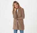 Taupe Grey Cozy Duster K6538