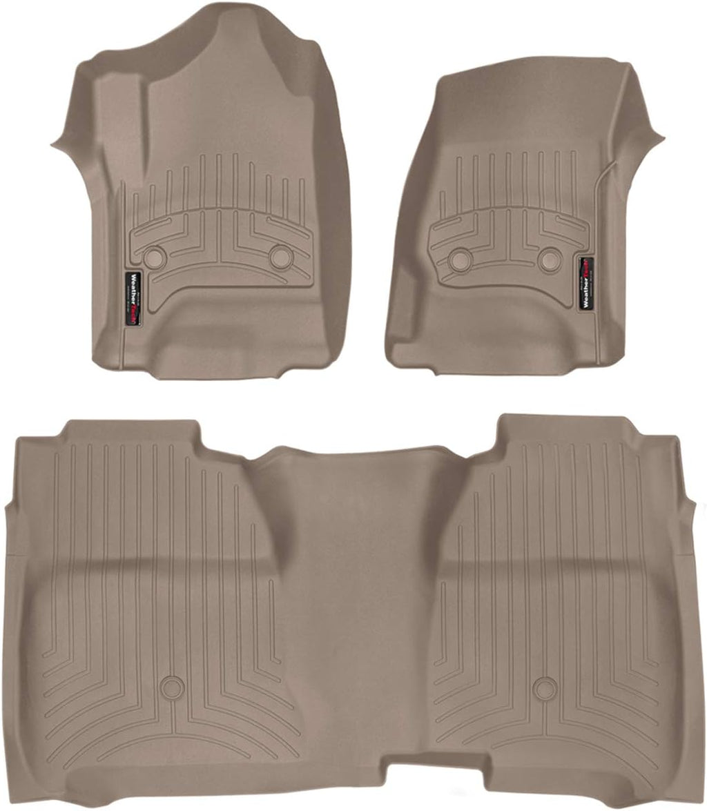 Custom Fit FloorLiner for Silverado/Sierra Crew Cab - 1st & 2nd Row (Grey) O21323