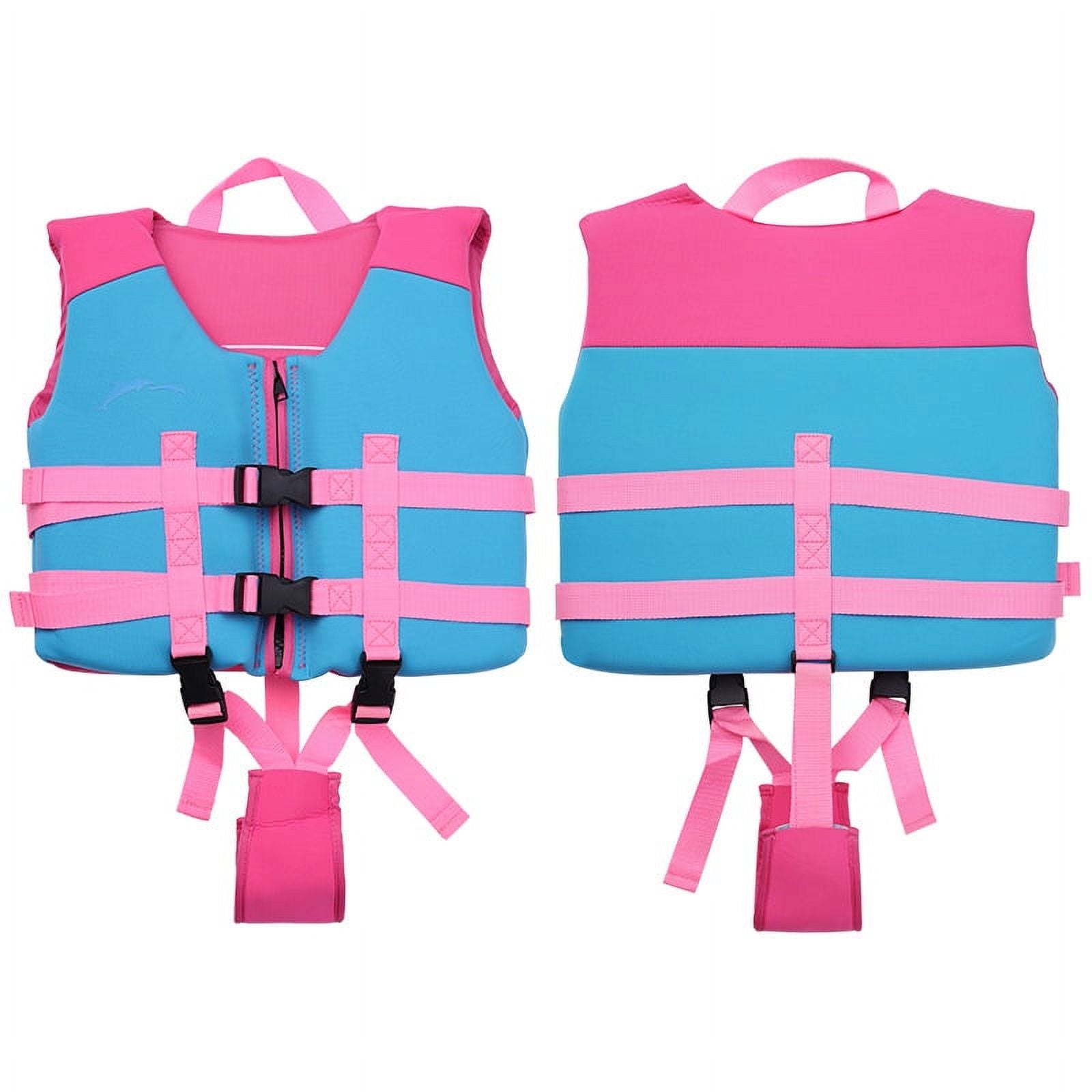 Kids Swim Vest Life Jacket with Dual Adjustable Safety Straps Z87997