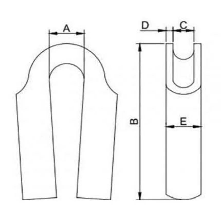 Wire Rope Tube Thimble 316 Stainless Steel 16mm 02-Pack R4131