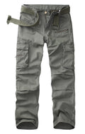 Women's Relaxed Fit Cargo Pants with Zipper Pockets O68076