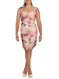 Plus Chiffon Floral Shift Dress M62201