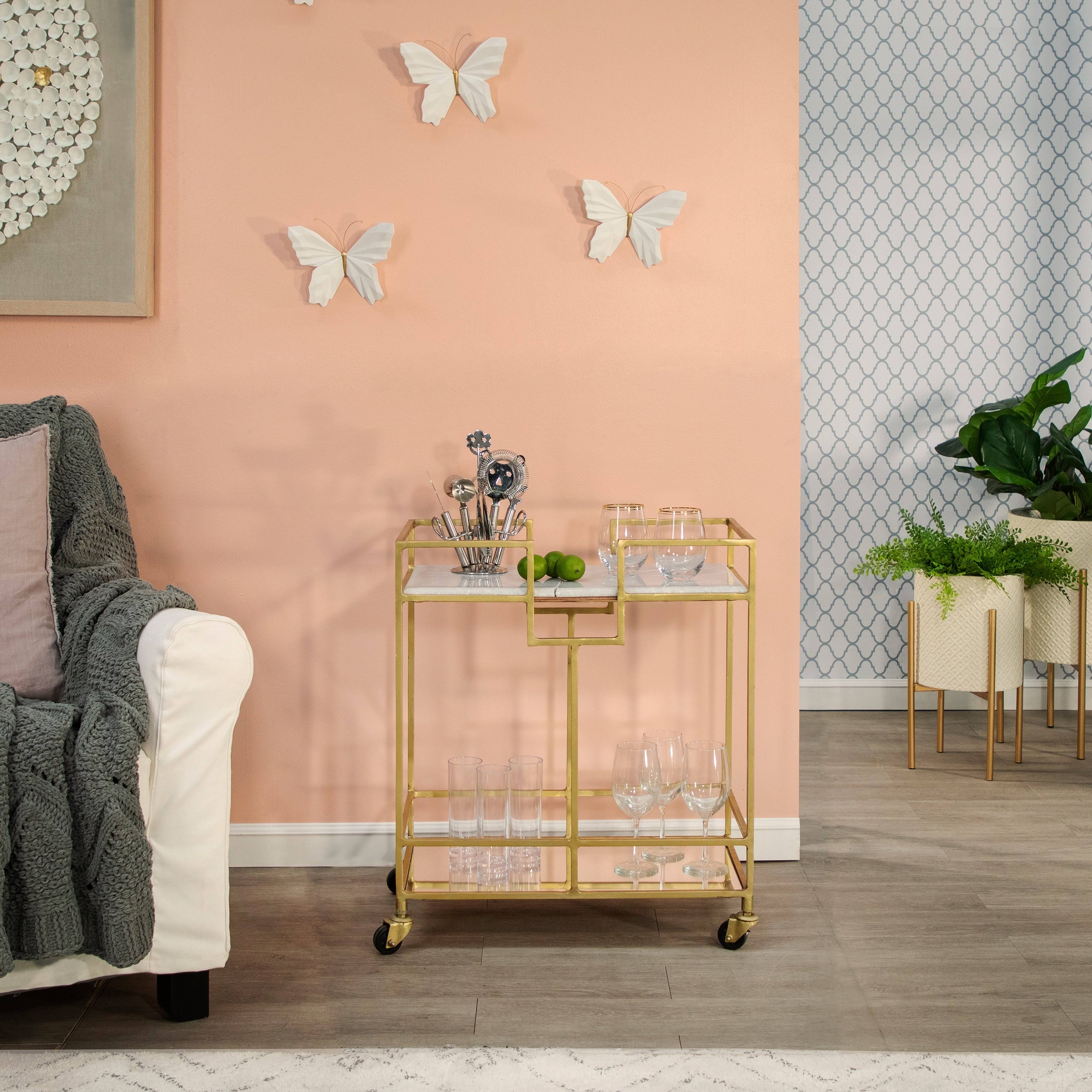 White Resin Butterfly Wall Decor Q576