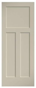 5-Panel Shaker White Primed Solid Wood Core Interior Slab Door E428109