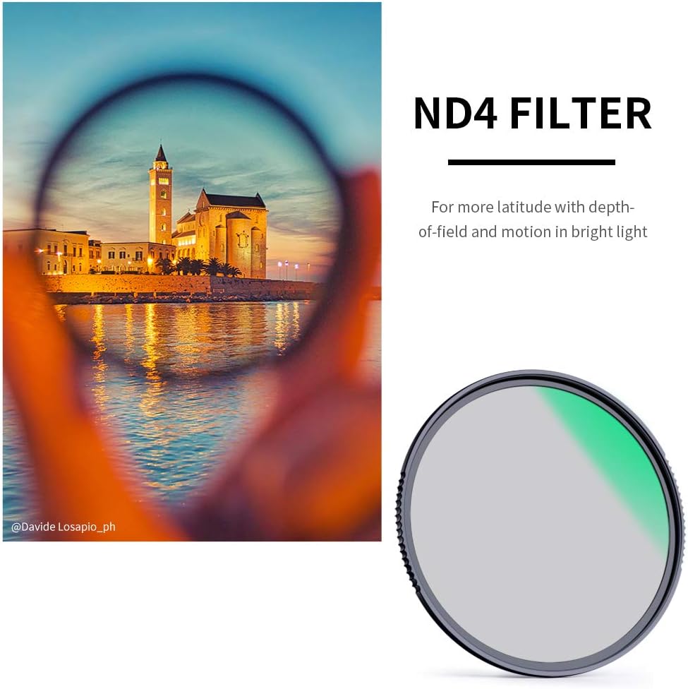 62mm Fixed ND Lens Filter Kit with 4-Filter Pouch U471